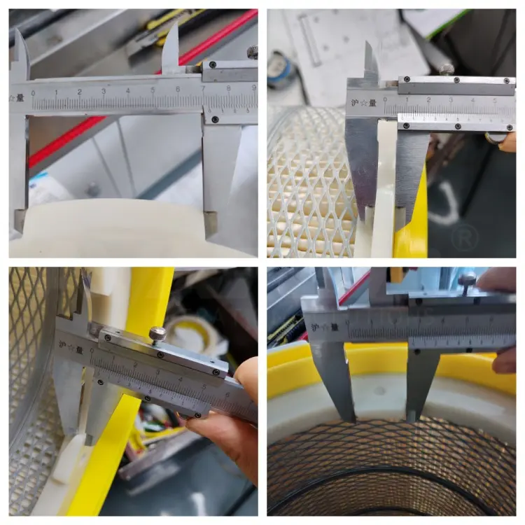 6‑lug chuck end‑cap dimension measurement, filter cartridge 6‑lug chuck end‑cap dimension measurement, filter cartridge