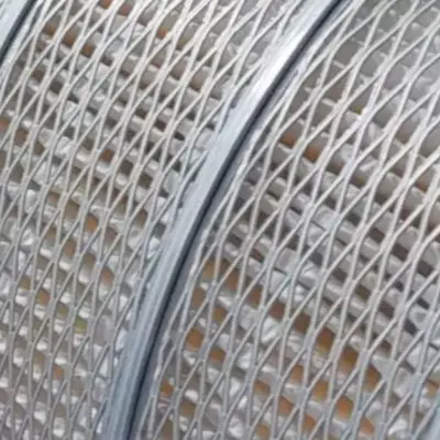 High‑density filter media detail of 6‑lug dust filter cartridge High‑density filter media detail of 6‑lug dust filter cartridge